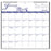 At-A-Glance Wall Calendar,Full Month Per Page,12"x11-3/4",Blue/White