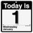 At-A-Glance "Today Is" Calendar,Lrg.,1PPD,9-3/8"x12", Pad8-1/2"x8",BK
