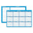 At-A-Glance Erasable Wall Calendar,Horrid.,Jan-Dec,2-Sided,36"x24",Blue