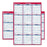At-A-Glance Erasable Wall Calendar,2-Sided,Horz/Vert,32"x48",Red/Blue