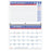 Desk/Wall Calendar,16 Month Sep-Dec, Blue/White