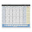 At-A-Glance Desk/Wall Pad,13 Months Jan-Jan, 22"x17", Blue/Yellow