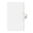 Avery Consumer Products Numeric Divider, "62", Side Tab, 11"x8-1/2", 25/PK, White