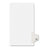 Avery Consumer Products Numeric Divider, "75", Side Tab, 11"x8-1/2", 25/PK, White