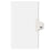 Avery Consumer Products Numeric Divider, "80", Side Tab, 11"x8-1/2", 25/PK, White