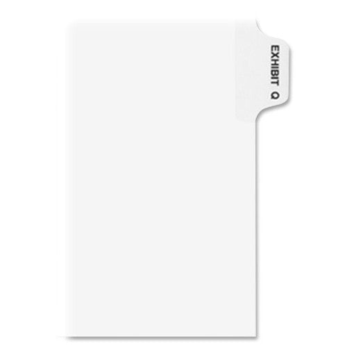 Avery Consumer Products Alphabetical Divider, "Q", Side Tab, 8-1/2"x11", WE