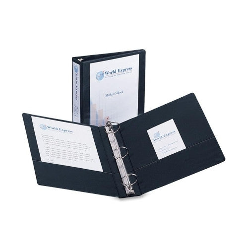 Avery Consumer Products Economy View Binder, 8-1/2"x11", 2" Cap, Black