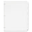 Avery Consumer Products Non-Laminated Tab Dividers, 5-Tab, 11"x8-1/2", White