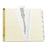 Avery Consumer Products Data Binder Tab Dividers, 11-HP, 9-1/2"x11", 6-Clear Tabs