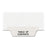 Avery Consumer Products Divider, "Table of Contents", 8-1/2"x11", 25/PK, White