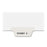 Avery Consumer Products Divider, "Exhibit X", Bottom Tab, 8-1/2"x11", 25/PK, White