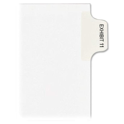 Avery Consumer Products Dividers, "Exhibit 11", Side Tab, 8-1/2"x11", 25/PK, White
