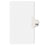 Avery Consumer Products Dividers, "130", Side Tab, 8-1/2"x11", 25/PK, White