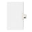 Avery Consumer Products Dividers, "293", Side Tab, 8-1/2"x11", 25/PK, White