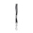 Baumgartens Standard Lanyard, w/Hook, 36" L, 12/PK, Black