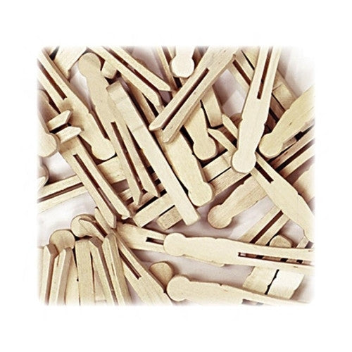 Chenille Kraft Company Clothespins, 3-3/4"L, 40/PK, Natural
