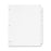 Cardinal Brands, Inc Erasable Tab Dividers, 8-Tabs, 11"x8-1/2", 8/Set, White