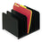 MMF Industries Vertical Organizers, 6 Sections, 12"x11"x8-1/8", Black