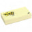 3M Commercial Office Supply Div. Post-it Notes, Lined, 100 Sh/Pad, 3"x3", 6/PK, Yellow