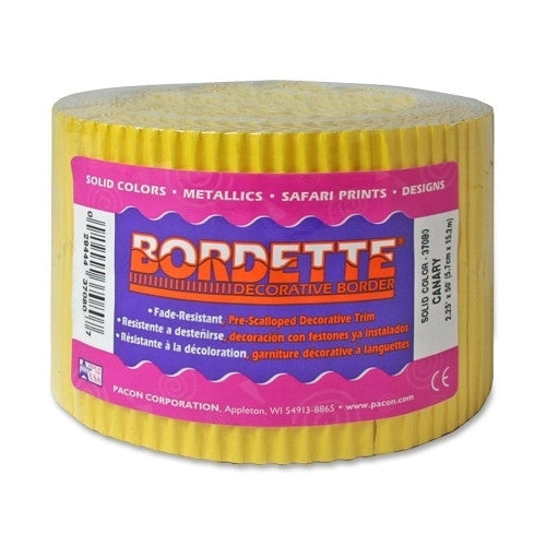 Pacon Corporation Decorative Border, Recyclable, 2-1/4"x50', Yellow