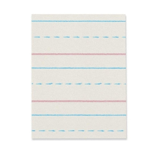 Pacon Corporation Broken Midline Paper, 1/2"x1/4" Short Rule, 8x10-1/2", WE