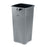 Rubbermaid Commercial Products Square Waste Container,23 Gal,14-1/2"x14-1/2"x28",Gray