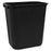 Sparco Products Rectangle Wastebasket, 28 Quart, 14-1/2"x10-1/2"x15", Black