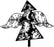 Suzanne Carillo Red Rubber Stamp, Noel Tree
