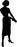 Suzanne Carillo Stamp, Silhouette Woman With Hat