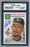 David Justice Signed 2003 Topps Card - Athletics - "Topps Heritage" - Portrait (Slabbed by Steiner)