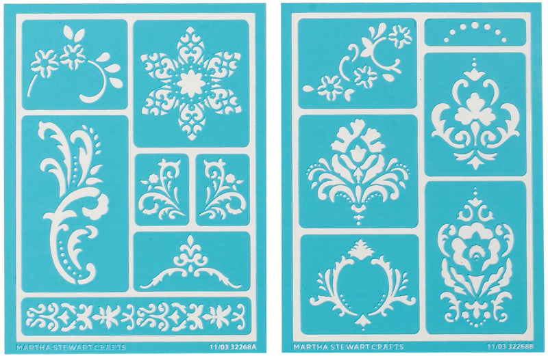 Martha Stewart Adhesive Stencils, Scrolls