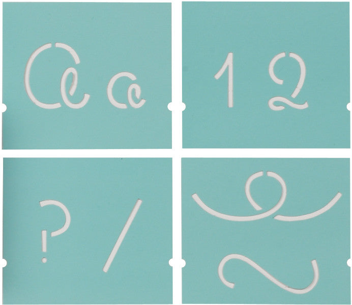 Martha Stewart Alphabet Stencil, Looped Script
