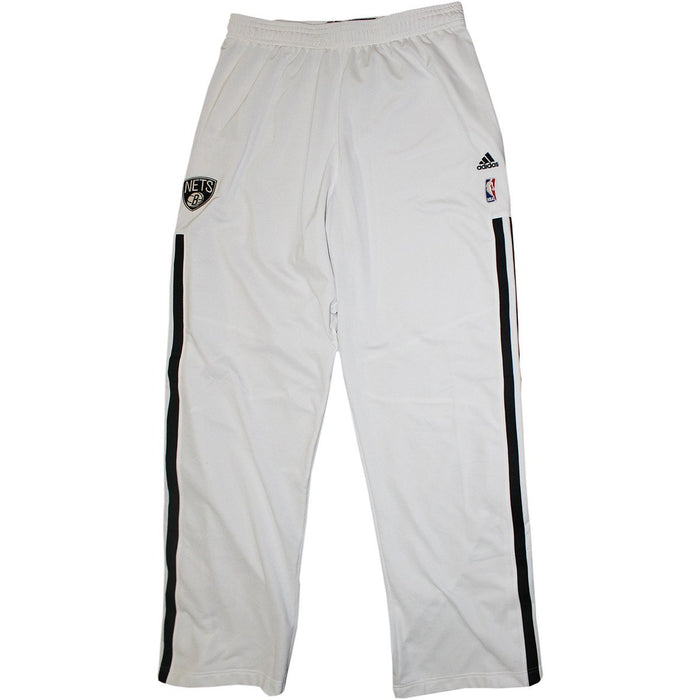 Alan Anderson Pants - Brooklyn Nets 2013-2014 Season Game Used #6 White Warmup Pants (XL)
