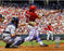 Barry Larkin Swing Horizontal 8x10 Photo w/ "HOF 2012" Insc