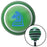 Blue Knight Horse Green Stripe Shift Knob with M16 x 15 Insert