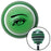 Black Womans Eye Green Stripe Shift Knob with M16 x 15 Insert
