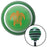 Orange Turtle Green Stripe Shift Knob with M16 x 15 Insert