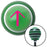 Pink Solid Pointing Arrow Up Green Stripe Shift Knob with M16 x 15 Insert