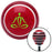 Green Meditation Symbol Red Stripe Shift Knob with M16 x 15 Insert