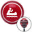 White Man in a Canoe Red Stripe Shift Knob with M16 x 15 Insert