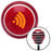 Orange Wireless Red Stripe Shift Knob with M16 x 15 Insert