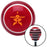 Orange Star in a Star in a Star Red Stripe Shift Knob with M16 x 15 Insert