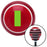 Green Officer 01 and 02 Red Stripe Shift Knob with M16 x 15 Insert