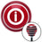 White Info Red Stripe Shift Knob with M16 x 15 Insert