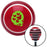 Green Heart Girl Red Stripe Shift Knob with M16 x 15 Insert
