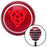 Red Celtic Design 2 Red Stripe Shift Knob with M16 x 15 Insert