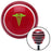 Green Caduceus Symbol Red Stripe Shift Knob with M16 x 15 Insert