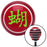 Green Chinese Symbol 2 Red Stripe Shift Knob with M16 x 15 Insert
