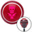 Pink Skull  Guns Red Stripe Shift Knob with M16 x 15 Insert