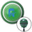 Blue Domo Jammin Green Stripe Shift Knob with M16 x 15 Insert